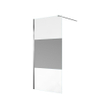 Saniclass Bellini Inloopdouche - 90x200cm - veiligheidsglas - band mat glas - anti kalk - chroom SW238193
