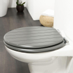 Tiger Toiletbril Baya Softclose MDF Lava Grijs 37.5x5x43cm SW25345