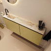MONDIAZ TURE-DLUX 120cm toiletmeubel Oro. EDEN wastafel Frappe positie links. Met 1 kraangat. SW1102908