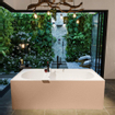 MONDIAZ FREEZE Vrijstaand bad - 180x85cm - kleur Rosee / Talc SW1015101