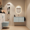MONDIAZ TURE-DLUX 100cm toiletmeubel Greey. EDEN wastafel Glace positie midden. Zonder kraangat. SW1103298