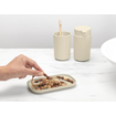 Brabantia ReNew Badkameraccessoires - set van 3 - Zeeppomp - Tandenborstelhouder - Schaal - soft beige SW798765