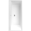 Villeroy & boch Collaro Bad - 180x80cm - inbouw - rechthoek - met badwaste chrome - zonder panelen - wit SW354270