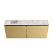 MONDIAZ TURE-DLUX 120cm toiletmeubel Oro. EDEN wastafel Glace positie links. Zonder kraangat. SW1103425