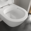 Villeroy & Boch Subway 2.0 toiletpot - directflush - diepspoel - met reservoir - met zitting softclose & quickrelease - bedieningspaneel zwart mat - Ceramic+ stone white SW956279