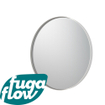 FugaFlow Eccelente Arredo spiegel badkamerspiegel - rond - 60cm - frame mat wit SW1123356