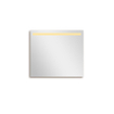 Adema Squared 2.0 badkamerspiegel - 80x70cm - incl. bovenverlichting - LED - sensor schakelaar SW647632
