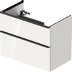 Duravit D-Neo wastafelonderkast 81x62.5x46.2cm 2 lades wit Hoogglans SW640805