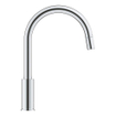Grohe Start Curve Keukenkraan - 1-gats - hoge draaibare uittrekbare uitloop - voorsprong 21.5cm - gesloten greep - chroom SW924873