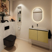 MONDIAZ TURE-DLUX 80cm toiletmeubel Oro. EDEN wastafel Opalo positie midden. Zonder kraangat. SW1104424