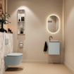 MONDIAZ TURE-DLUX 40cm toiletmeubel Greey. EDEN wastafel Glace positie rechts. Met 1 kraangat. SW1103276