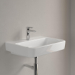 Villeroy & Boch O.novo wastafel onderzijde geslepen 60x46cm m.1 kraangat ceramic+ wit SW448444