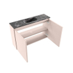 MONDIAZ TURE-DLUX 80cm toiletmeubel Rosee. EDEN wastafel Lava positie midden. Met 1 kraangat. SW1103963