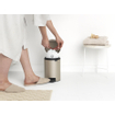 Brabantia NewIcon Pedaalemmer - 3 liter - kunststof binnenemmer - Champagne SW538277