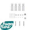 FugaFlow Eccelente Acces ophangset set van 4 inclusief bevestingsmaterialen wit SW1123599