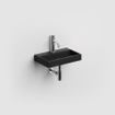 Clou Mini Wash Me fontein 38x24cm kraangat Keramiek Zwart mat SW9309