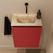 MONDIAZ TURE-DLUX 40cm toiletmeubel Fire. EDEN wastafel Frappe positie midden. Zonder kraangat. SW1102768