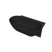 Arcqua Havana Halfvrijstaand Bad - 170x80cm - rechts - mat zwart SW1224209