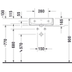 Duravit Vero Air wastafel geslepen 1 kraangat zonder overloop 50x47cm met WonderGliss wit SW157003