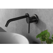Wiesbaden Ribbd eenhendel wastafelkraan met coldstart inbouw compleet gunmetal SW632119