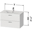 Duravit XBASE Wastafelonderkast SW444469