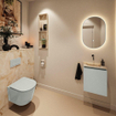 MONDIAZ TURE-DLUX 40cm toiletmeubel Greey. EDEN wastafel Frappe positie midden. Zonder kraangat. SW1102761