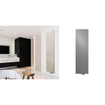 Vasco Niva Lak N1L1 designradiator verticaal enkel 2020x620mm 1490W - aansluiting 1188 zwart structuur (RAL9005) SW208643