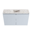 MONDIAZ TURE-DLUX 80cm toiletmeubel Clay. EDEN wastafel Glace positie midden. Met 1 kraangat. SW1103213