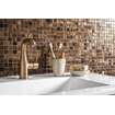 GROHE Essence New Wastafelkraan Opbouw - uitloop 11.4cm - M-size - hoge draaibare uitloop - waste - EcoJoy - brushed warm sunset SW97492
