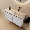 MONDIAZ TURE-DLUX Toiletmeubel - 80cm - Cale - EDEN - wastafel Ostra - positie rechts - Zonder kraangat SW1104765