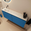 MONDIAZ TURE-DLUX 120cm toiletmeubel Jeans. EDEN wastafel Ostra positie links. Zonder kraangat. SW1104925