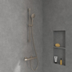 Villeroy & Boch Verve Showers Glijstangset met drie functies voor wandmontage - Matt Brushed Nickel (RVS) SW974376