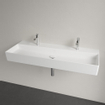 Villeroy & Boch Memento 2.0 wastafel onderzijde geslepen 120x47cm zonder overloop 2 kraangaten ceramic+ wit SW358465
