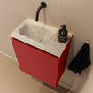 MONDIAZ TURE-DLUX 40cm toiletmeubel Fire. EDEN wastafel Ostra positie links. Zonder kraangat. SW1104823