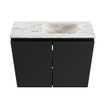 MONDIAZ TURE-DLUX 60cm toiletmeubel Urban. EDEN wastafel Glace positie rechts. Met 1 kraangat. SW1103137