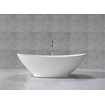 Wiesbaden Jasmijn Solid surface vrijstaand bad 186x82x59cm mat wit OUTLETSTORE STORE23915