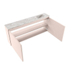 MONDIAZ TURE-DLUX 120cm toiletmeubel Rosee. EDEN wastafel Glace positie rechts. Zonder kraangat. SW1103467