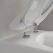 Villeroy & Boch Avento closetzitting slimseat met deksel met softclose en quick release met RVS scharnieren wit SW60338