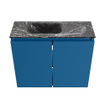 MONDIAZ TURE-DLUX 60cm toiletmeubel Jeans. EDEN wastafel Lava positie links. Zonder kraangat. SW1103845
