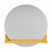 Mondiaz SPOT Badkamerspiegel - rond 70cm - spiegelplanchet - kleur Ocher SW1235563