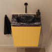 MONDIAZ TURE-DLUX 40cm toiletmeubel Ocher. EDEN wastafel Lava positie midden. Zonder kraangat. SW1103880