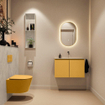 MONDIAZ TURE-DLUX 80cm toiletmeubel Ocher. EDEN wastafel Opalo positie midden. Zonder kraangat. SW1104399