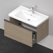 Duravit D-Neo wastafelonderkast 78.4x44x45.2cm 1 lade met softclose Eiken (terra) Mat SW640629