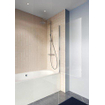 Crosswater Clear 6 badwand 80x150cm met 6mm veiligheidsglas zilver aluminium SW487105