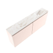 MONDIAZ TURE-DLUX 120cm toiletmeubel Rosee. EDEN wastafel Frappe positie rechts. Zonder kraangat. SW1103045