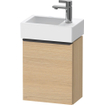 Duravit D-Neo wastafelonderkast 36.4x44x22.2cm Linksdraaiend 1 deur Natuur eiken Mat SW640670