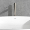 Villeroy & Boch Dawn Eengreeps wastafelkraan verhoogd - Matt Brushed Nickel (RVS) SW974121