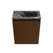 MONDIAZ TURE-DLUX 40cm toiletmeubel Rust. EDEN wastafel Lava positie rechts. Zonder kraangat. SW1103984