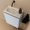 MONDIAZ TURE-DLUX 40cm toiletmeubel Clay. EDEN wastafel Opalo positie links. Zonder kraangat. SW1104252