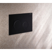 Geberit Sigma40 bedieningsplaat - 2-toets spoeling - rond - RVS - easy to clean - mat zwart SW1237075